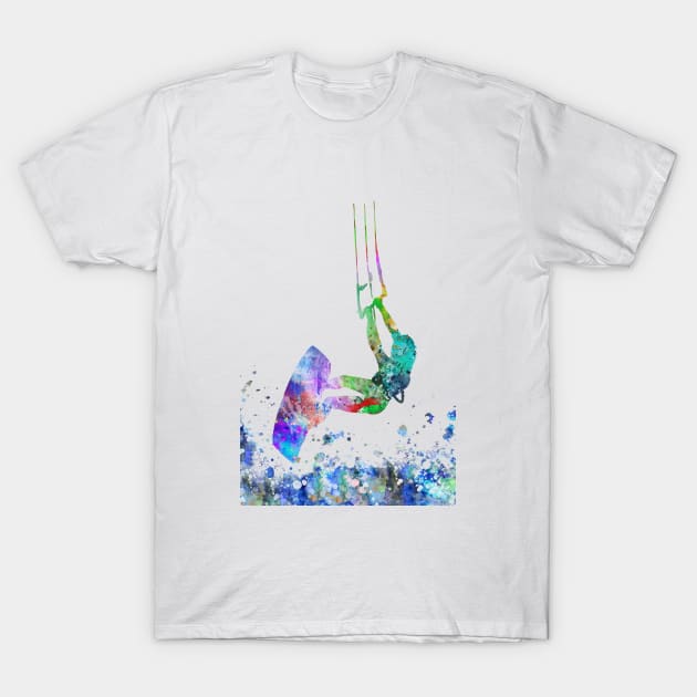 Kitesurfing T-Shirt by RosaliArt